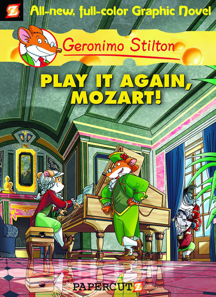 Image: Geronimo Stilton Graphic Novel #08: Play It Again Mozart! HC  - Papercutz