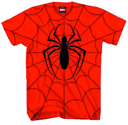 Image: Spider-Man: Combine Power AOP T-Shirt Red  (XL)