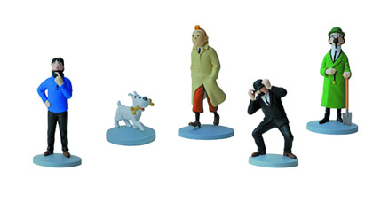 Image: Tintin PVC Figurine: Tintin in Trenchcoat  - 