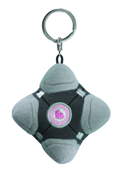 Image: Portal 2 Plush Key Chain: Companion Cube 