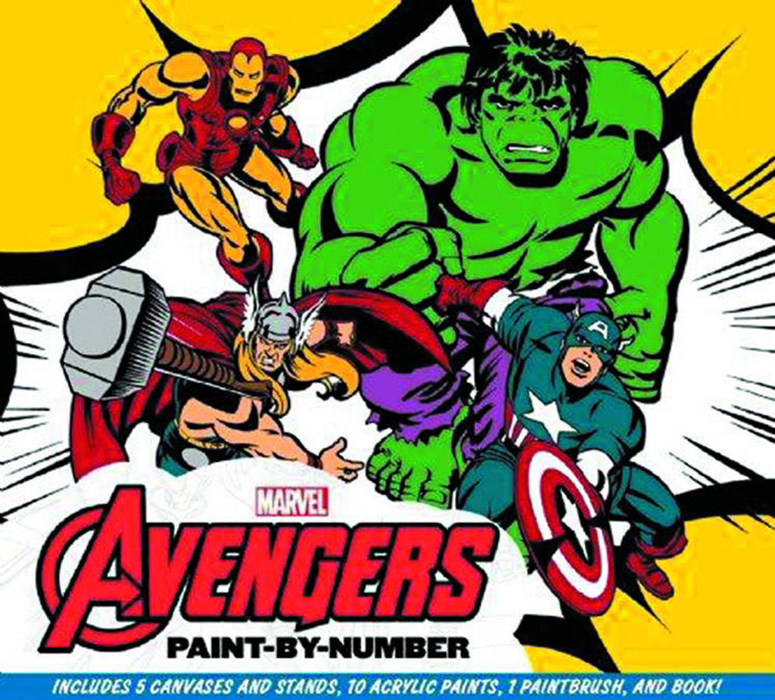 Image: Marvel Avengers Paint-by-Numbers: 5 Classic Scenes  - Thunder Bay Press