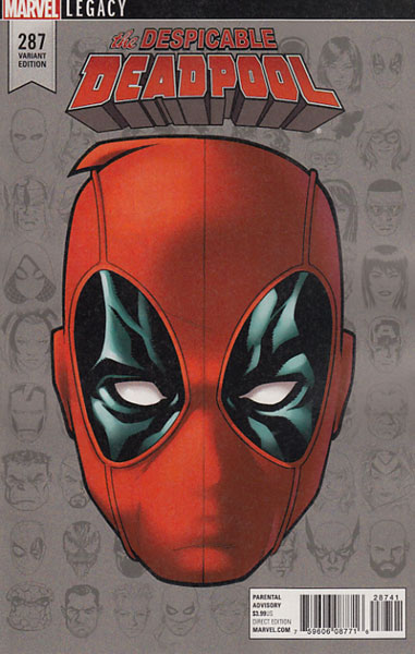 Image: Despicable Deadpool #287 (Legacy) (variant cover - McKone Legacy Headshot)  [2017] - Marvel Comics