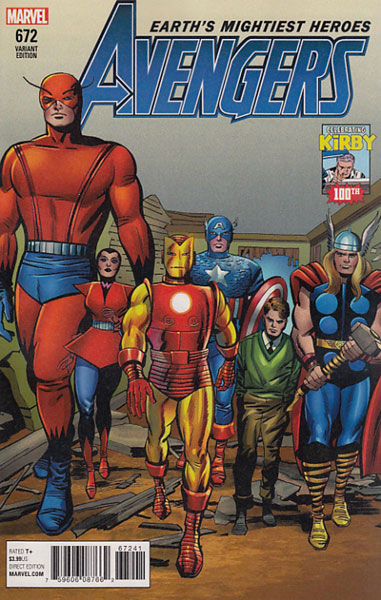 Image: Avengers #672 (Kirby 100 variant cover - 67241)  [2017] - Marvel Comics