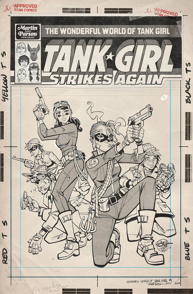 Image: Wonderful World of Tank Girl #1 (cover D - Parson Art Edition)  [2017] - Titan Comics
