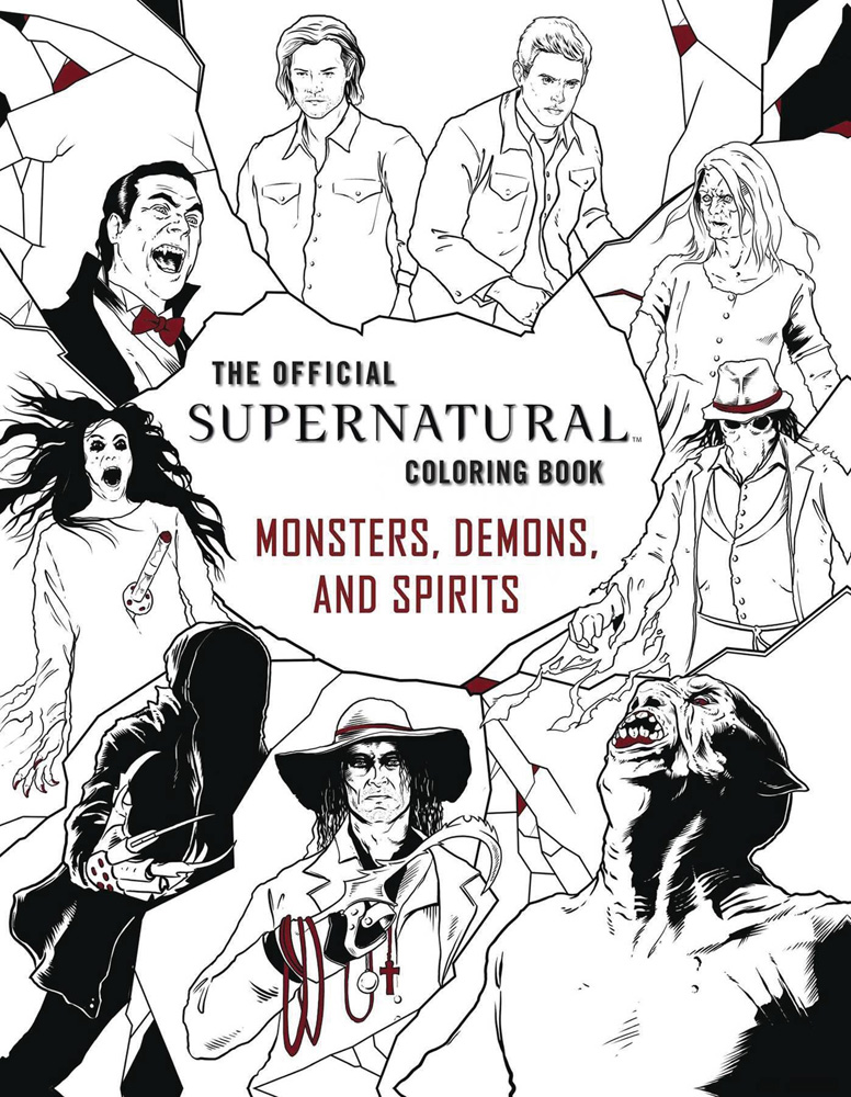 Image: Official Supernatural Coloring Book: Monsters, Demons and Spirits SC  - Insight Editions