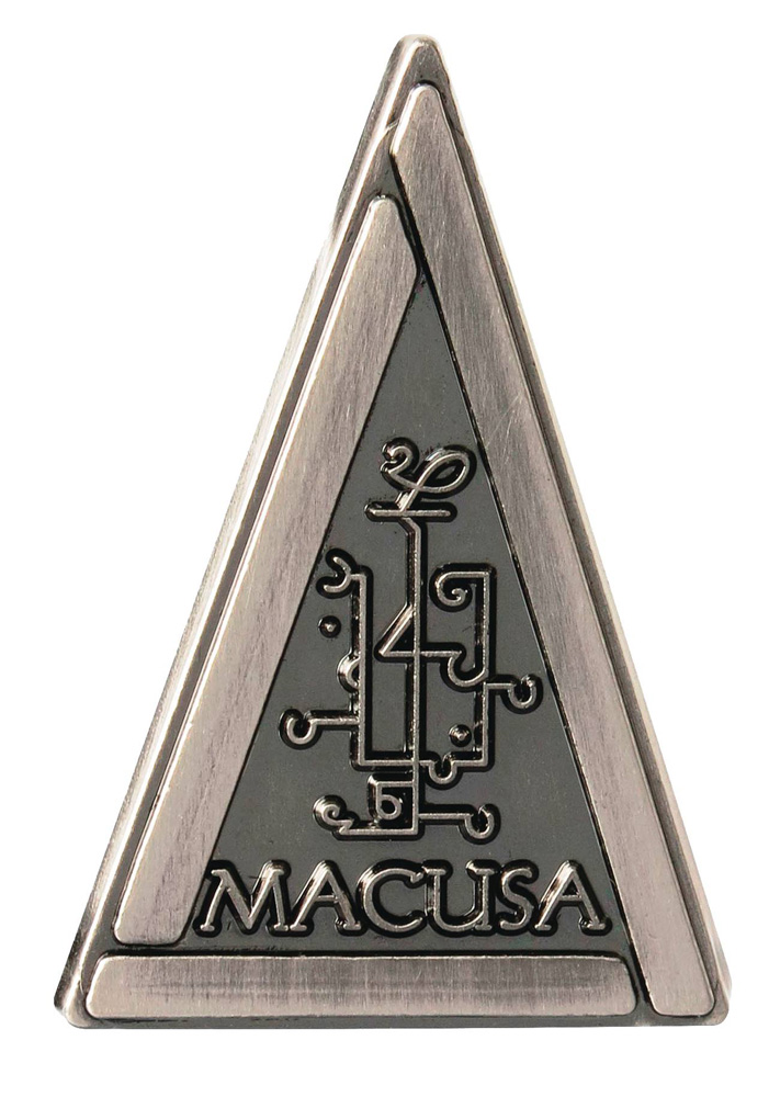 Image: Fantastic Beasts Pewter Lapel Pin: Macusa  (10-Piece Bag) - Monogram Products