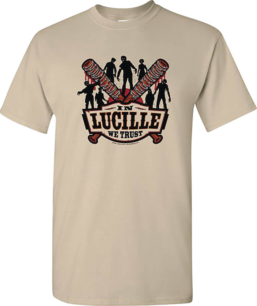 Image: Walking Dead T-Shirt: In Lucille We Trust [Sand]  (S) - Off World Designs