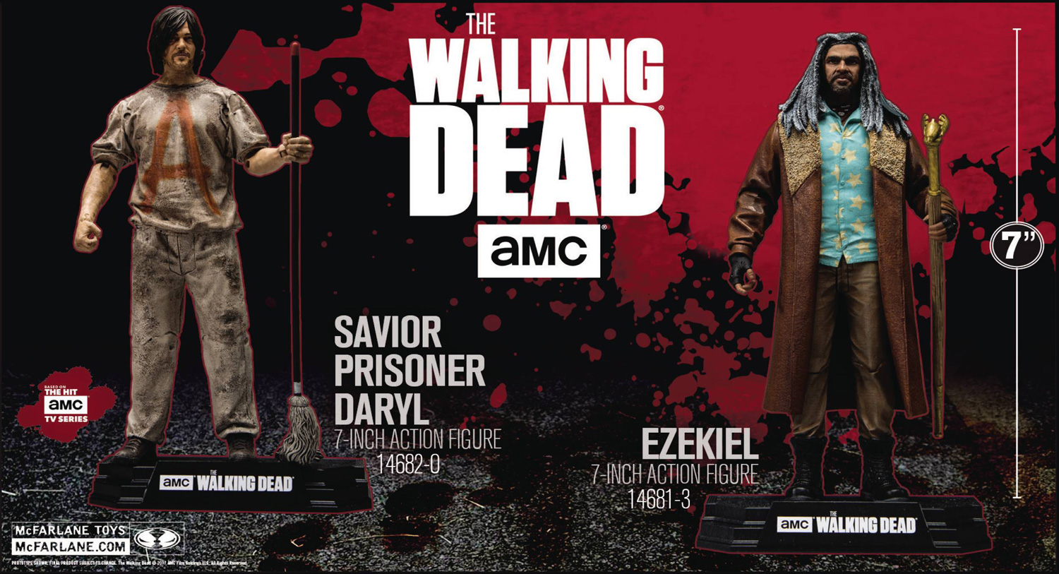 Image: Walking Dead TV 2017 Ser1 Savior Prisoner Daryl Action Figure Case  - Tmp Toys / Mcfarlane's Toys