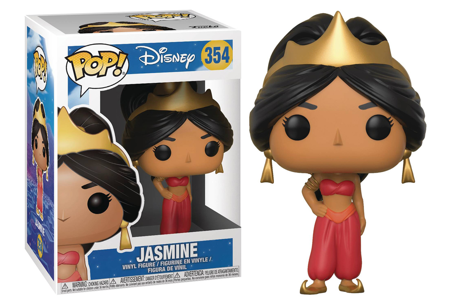 Image: Pop! Disney Aladdin Vinyl Figure: Jasmine  (Red) - Funko