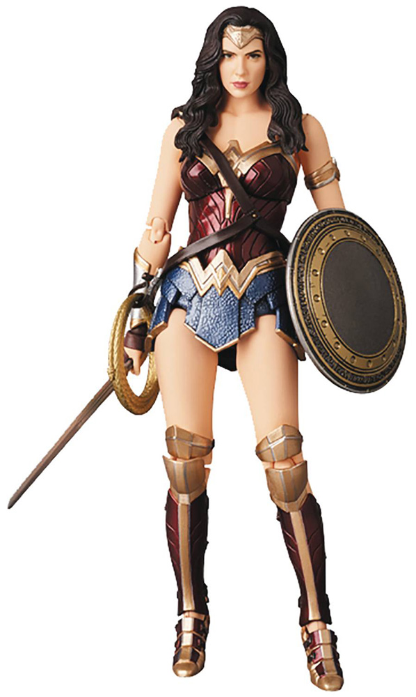 Image: Justice League MAFEX Action Figure: Wonder Woman  - Medicom Toy Corporation