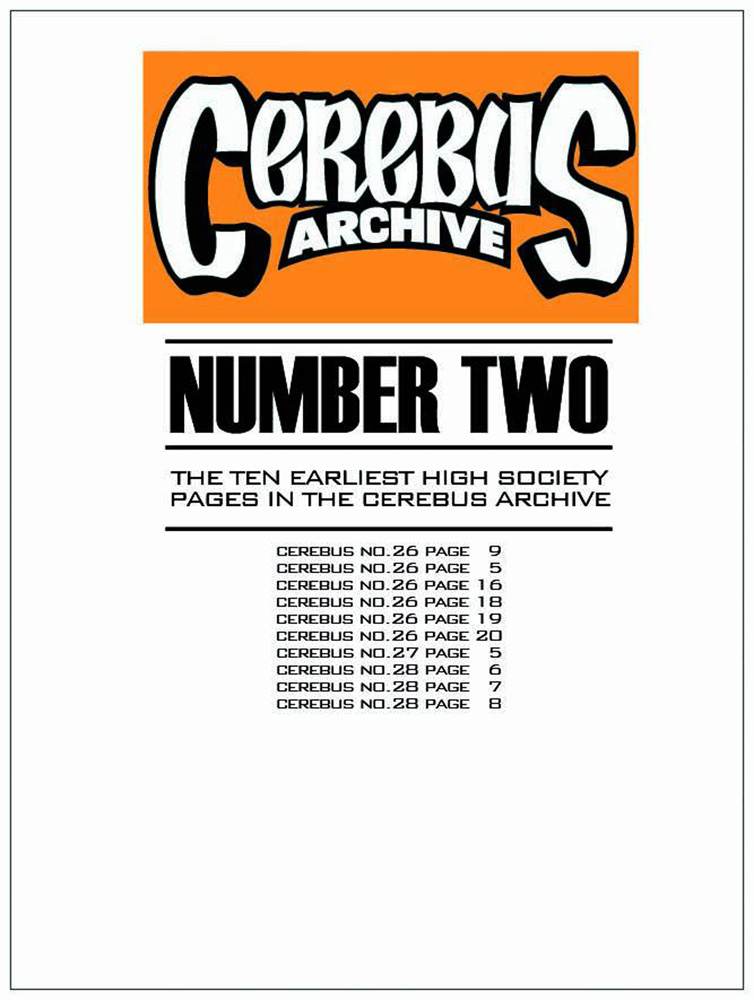 Cerebus Archive Number Two Artist’s Edition