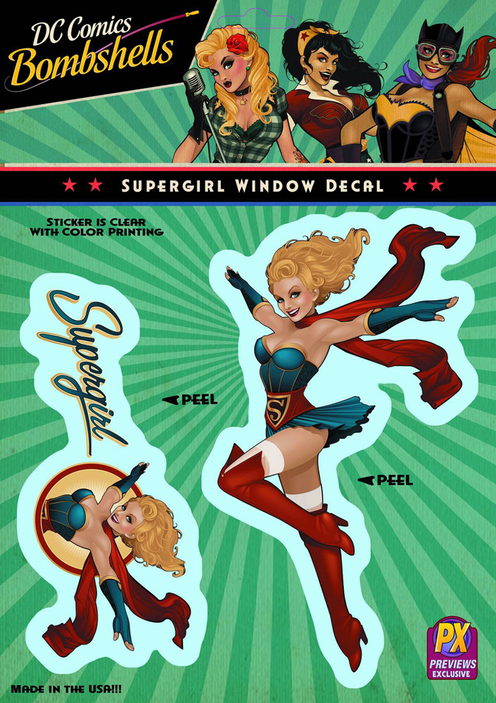 Image: DC Bombshells Vinyl Decal: Supergirl  - 