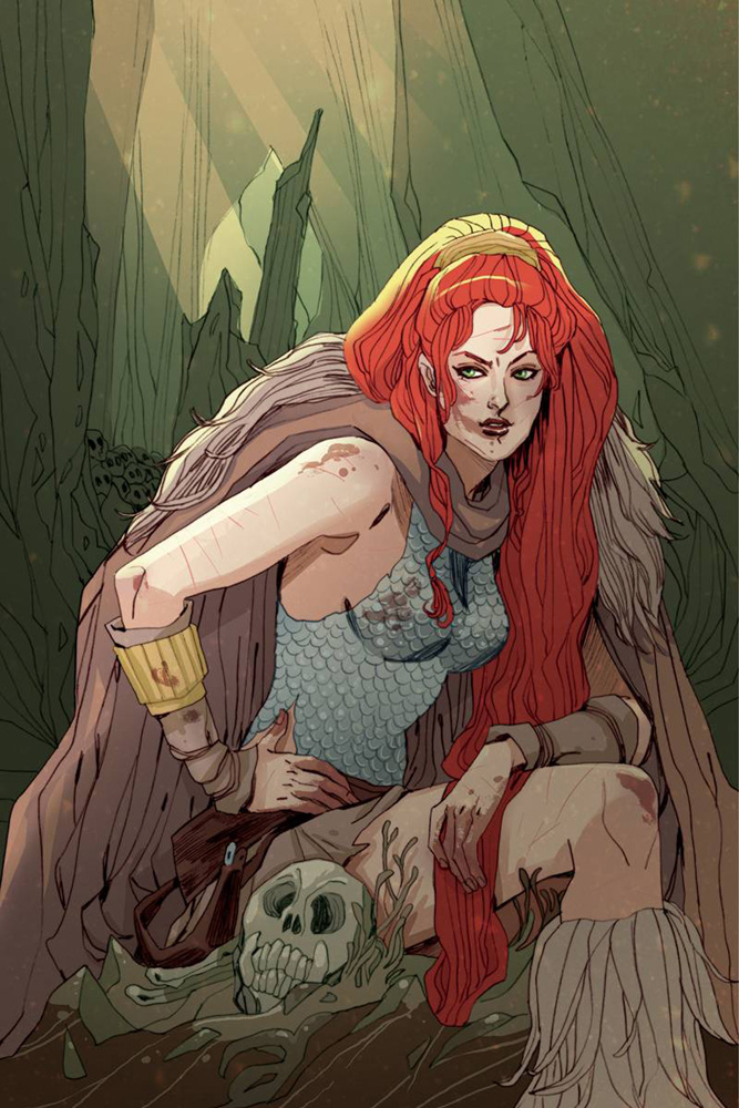 Image: Red Sonja Vol. 3 #4 (variant cover - rare Sauvage virgin art edition)  [2016] - Dynamite