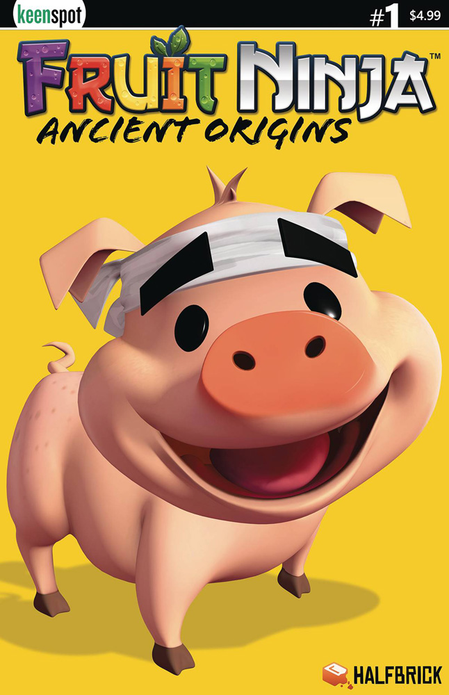 Image: Fruit Ninja: Ancient Origins #1 (cover C - Truffles the Pig) - Keenspot Entertainment