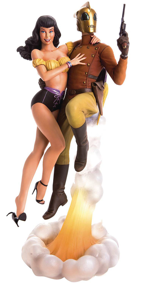 Image: Rocketeer & Betty Statue  - Mondo Tees LLC