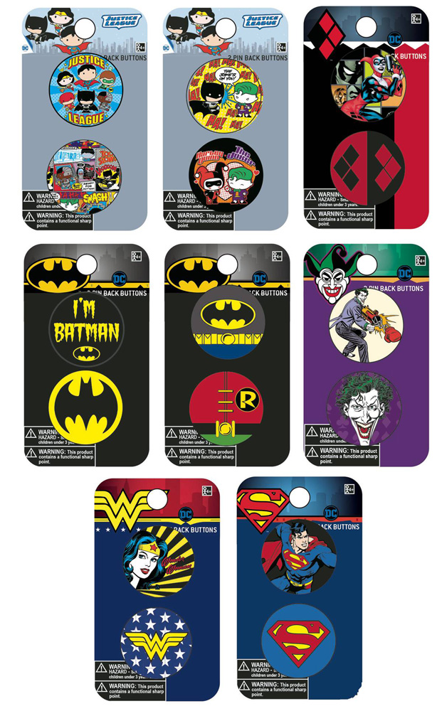 Image: DC Heroes 144-Piece Button Assortment  - Concept One Accessories