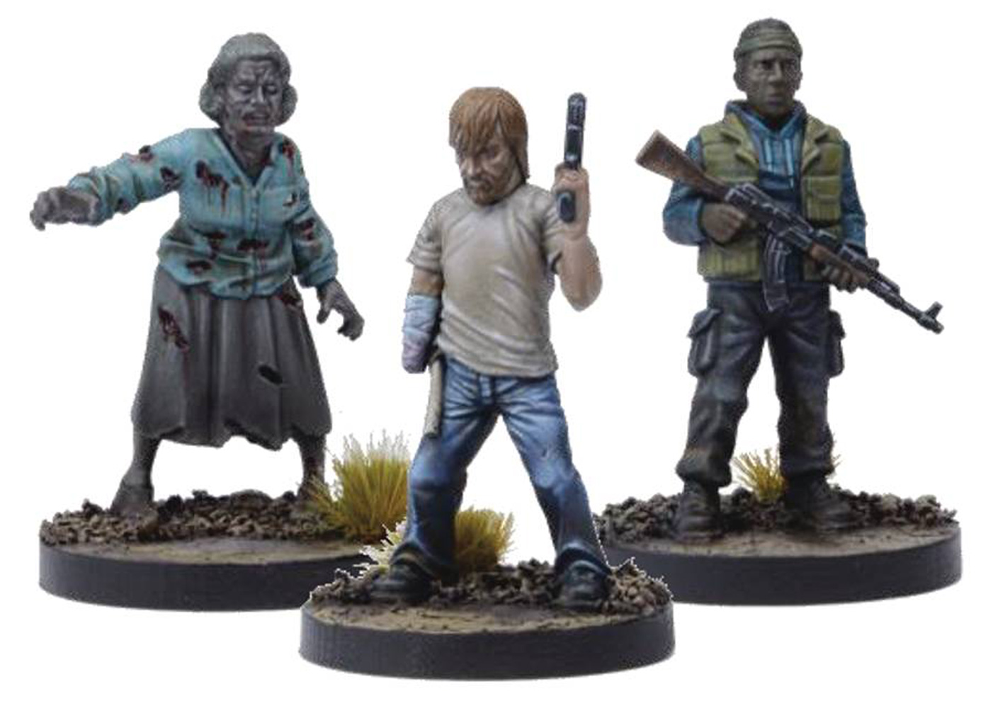 Image: Walking Dead: All Out War Miniatures Game Booster - Rick Disfigured but Determined  - Mantic Games