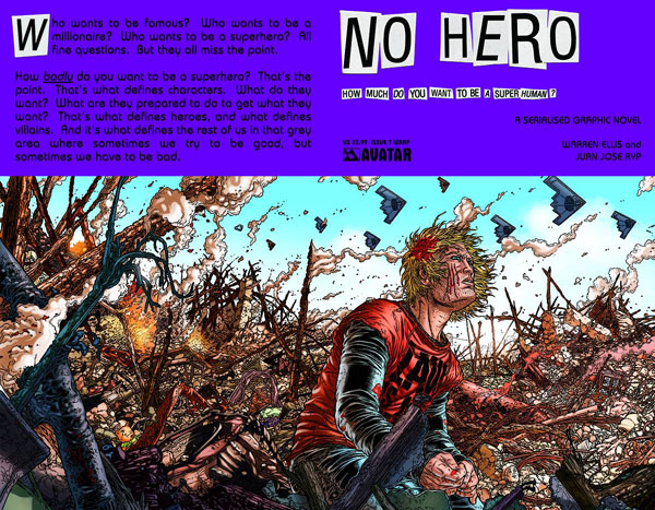 Image: No Hero #7 (wraparound cover)