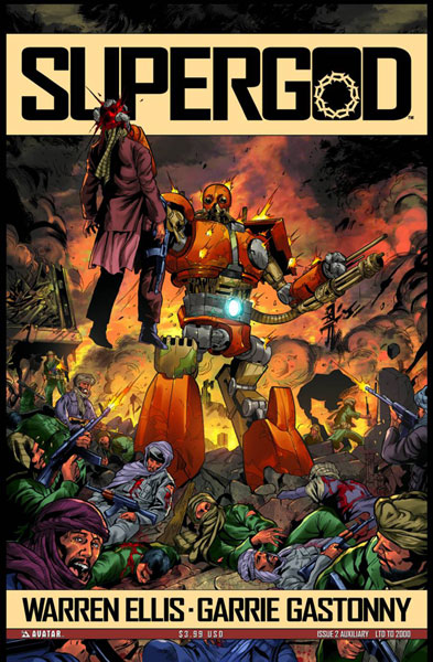 Image: Supergod #5 (wraparound cover)