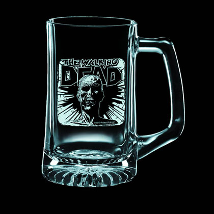 Image: Walking Dead Etched Stein: Dead Head 