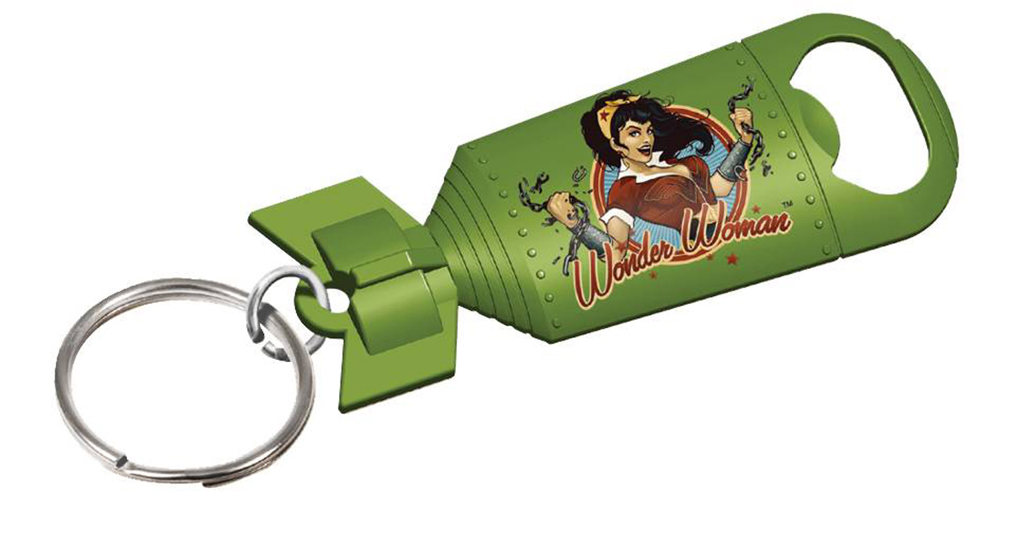 Image: DC Bombshells Opener Keychain: Wonder Woman 24-Piece Bag  - Cryptozoic Entertainment