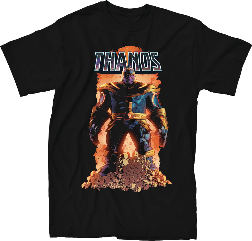 Image: Marvel T-Shirt: Thanos #1 [Black]  (XL) - Mighty Fine