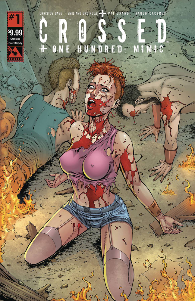Image: Crossed Plus One Hundred: Mimic #1 (Crossing Over Bloody cover)  [2018] - Avatar Press Inc