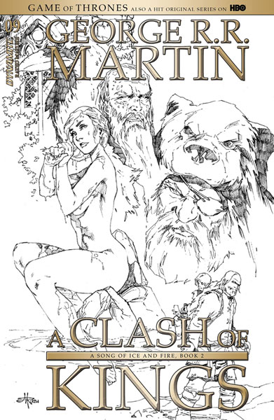 Image: George R. R. Martin's A Clash of Kings #9 (cover D incentive - Rubi B&W) (15-copy)  [2018] - Dynamite