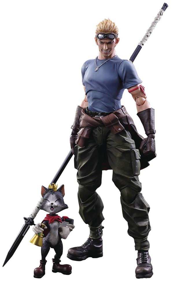 Image: FFAC VII Play Arts Kai Action Figure: Cid Highwind & Cait Sith  (2-Pack) - Square Enix Inc