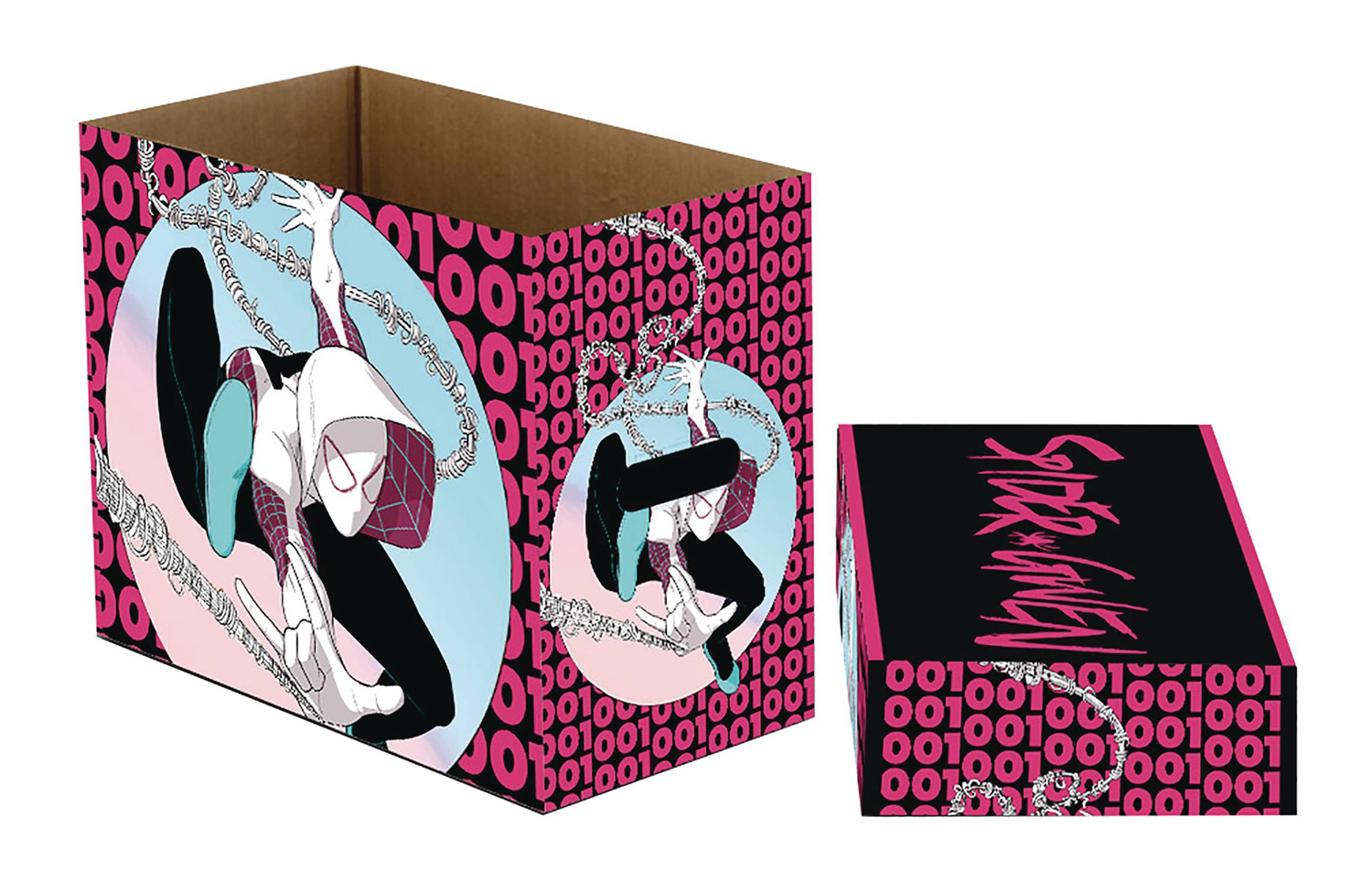 Image: Marvel Comics Short Comic Storage Box: Spider Gwen  (5-Pack) - Neca
