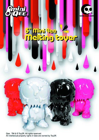 Image: Melting Toyer DiY Mini-Qee 5-inch Vinyl Figure  (Hot Pink Version)