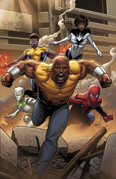 Image: Mighty Avengers by Land Poster  - Marvel Comics
