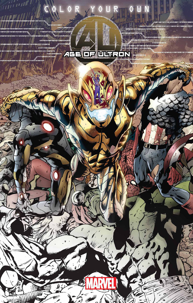 Image: Age of Ultron Coloring Book SC  - Marvel Comics