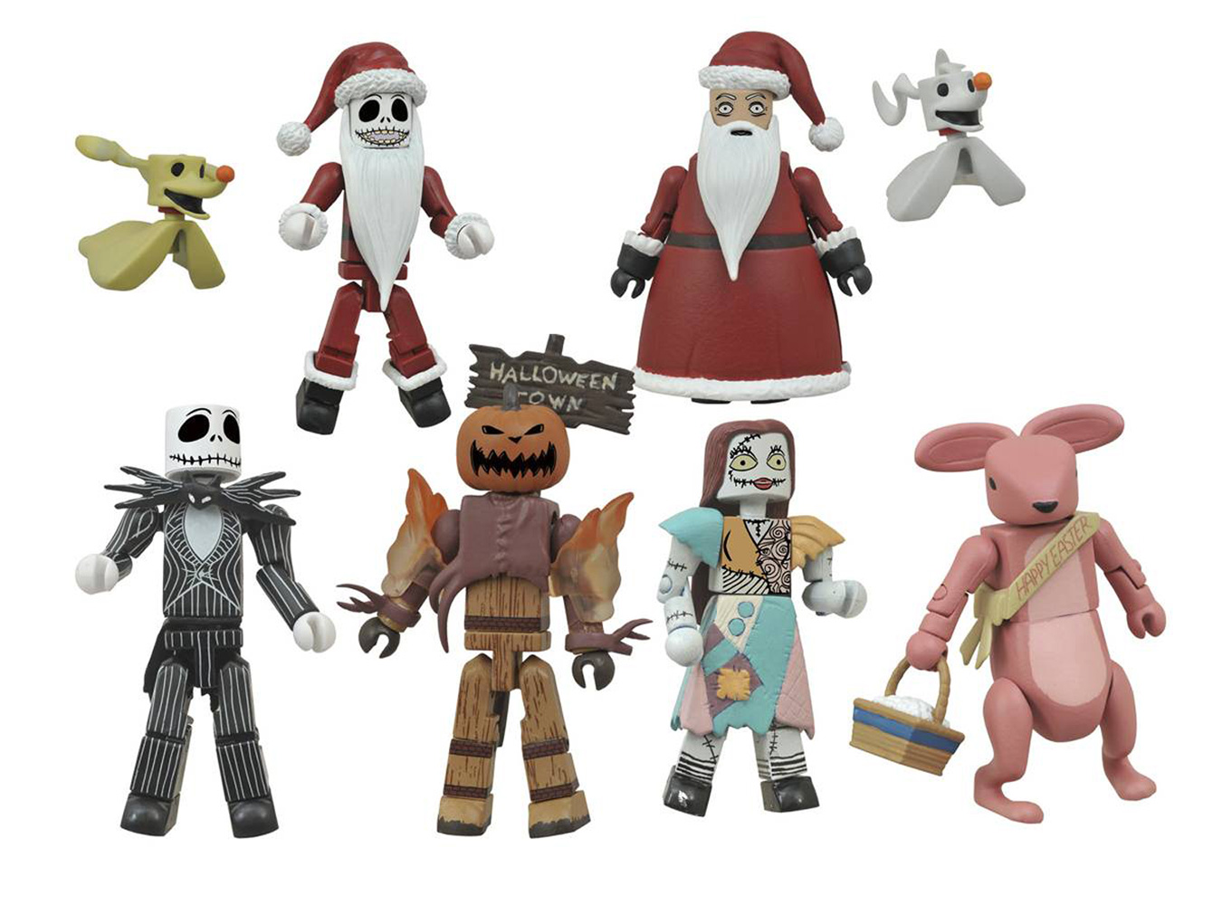 Image: Nightmare Before Christmas Minimates Series 2 Counter Display  - 