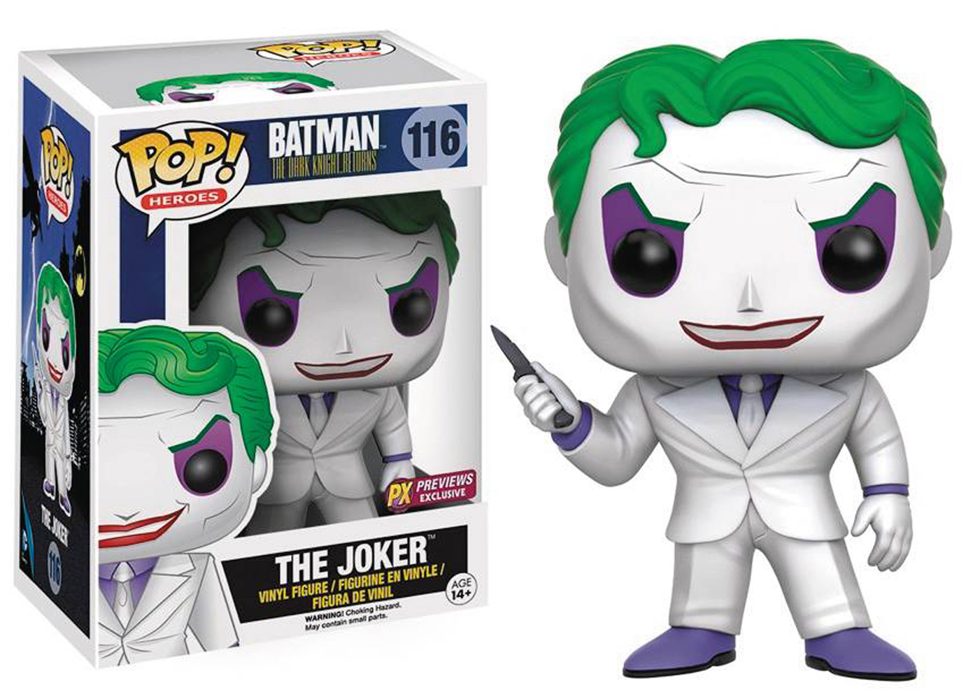 Image: Pop! Heroes Vinyl Figure 116: Batman: The Dark Knight Returns - The Joker  - Funko