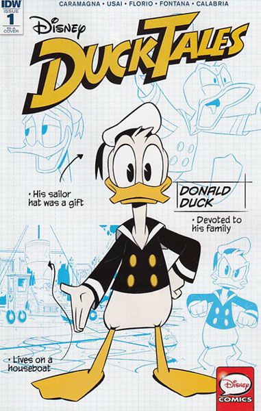 Image: Ducktales #1 (Character Design retailer incentive cover A - 00131) (10-copy)  [2017] - IDW Publishing