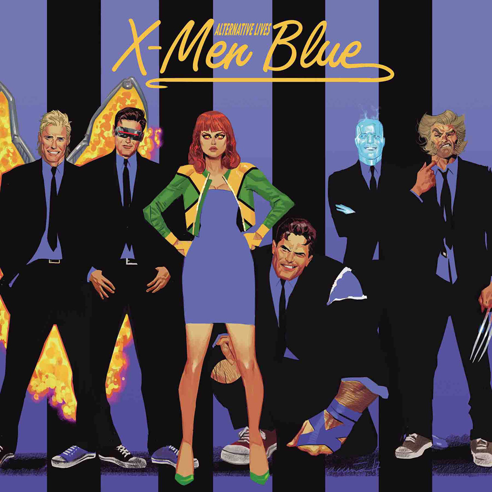 Image: X-Men Blue #11 (variant Rock N Roll cover - Acuna)  [2017] - Marvel Comics