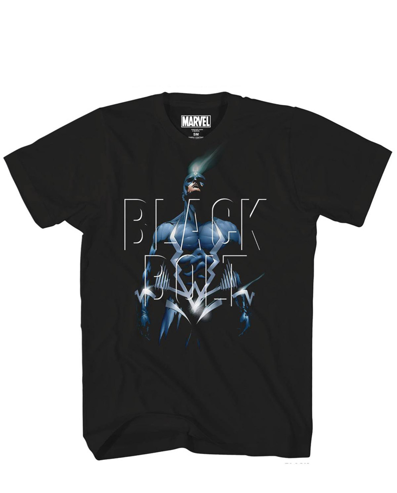 Image: Marvel T-Shirt: Blackbolt Overlay [Black]  (L) - Mad Engine