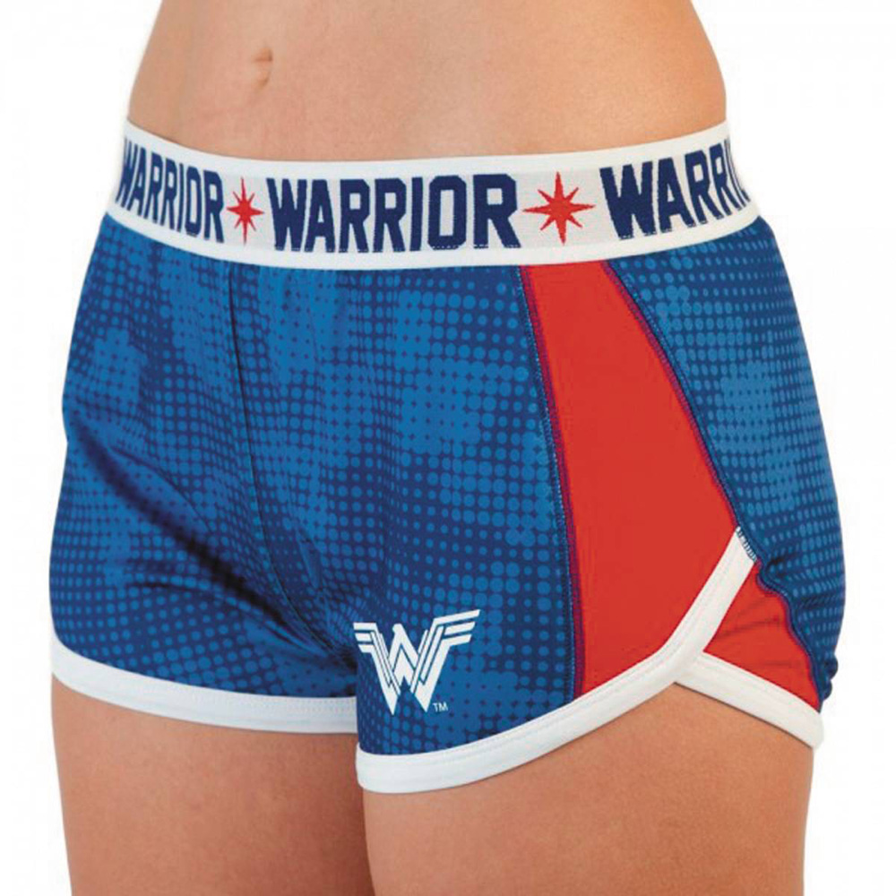 Image: DC Movie Wonder Woman Juniors: Warrior Track Shorts  (S) - Bioworld Merchandising