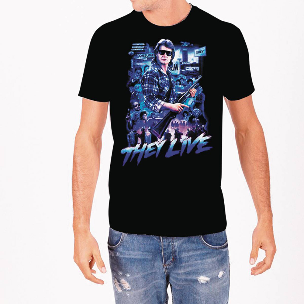 Image: They Live T-Shirt: Collage [Black]  (L) - Rock Rebel