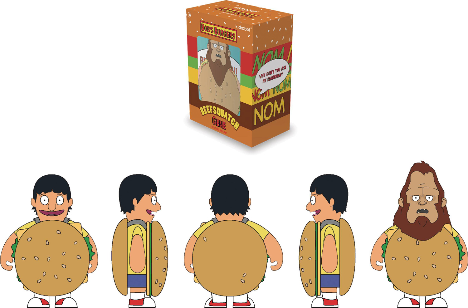 Image: Bobs Burger's Beefsquatch Medium Figure  - Beautiful Plastic