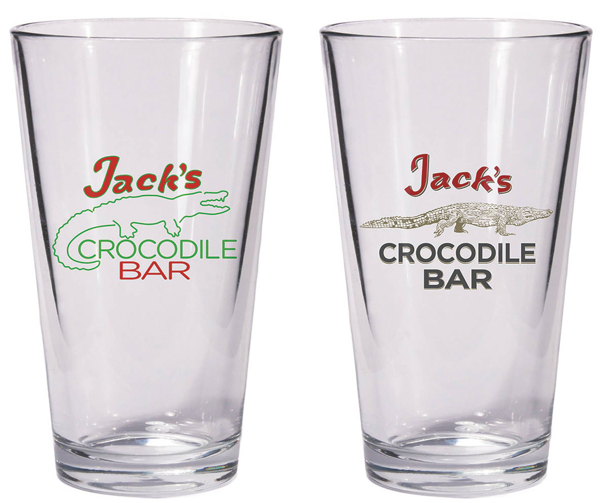 Image: American Gods Pint Glass Set: Jack's Crocodile Bar  - Dark Horse Comics