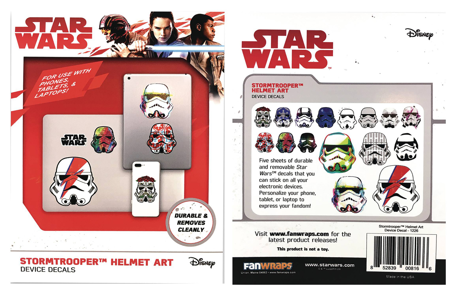 Image: Star Wars Device Decal Pack: Stormtrooper Helmet Art  - Fanwraps, Inc
