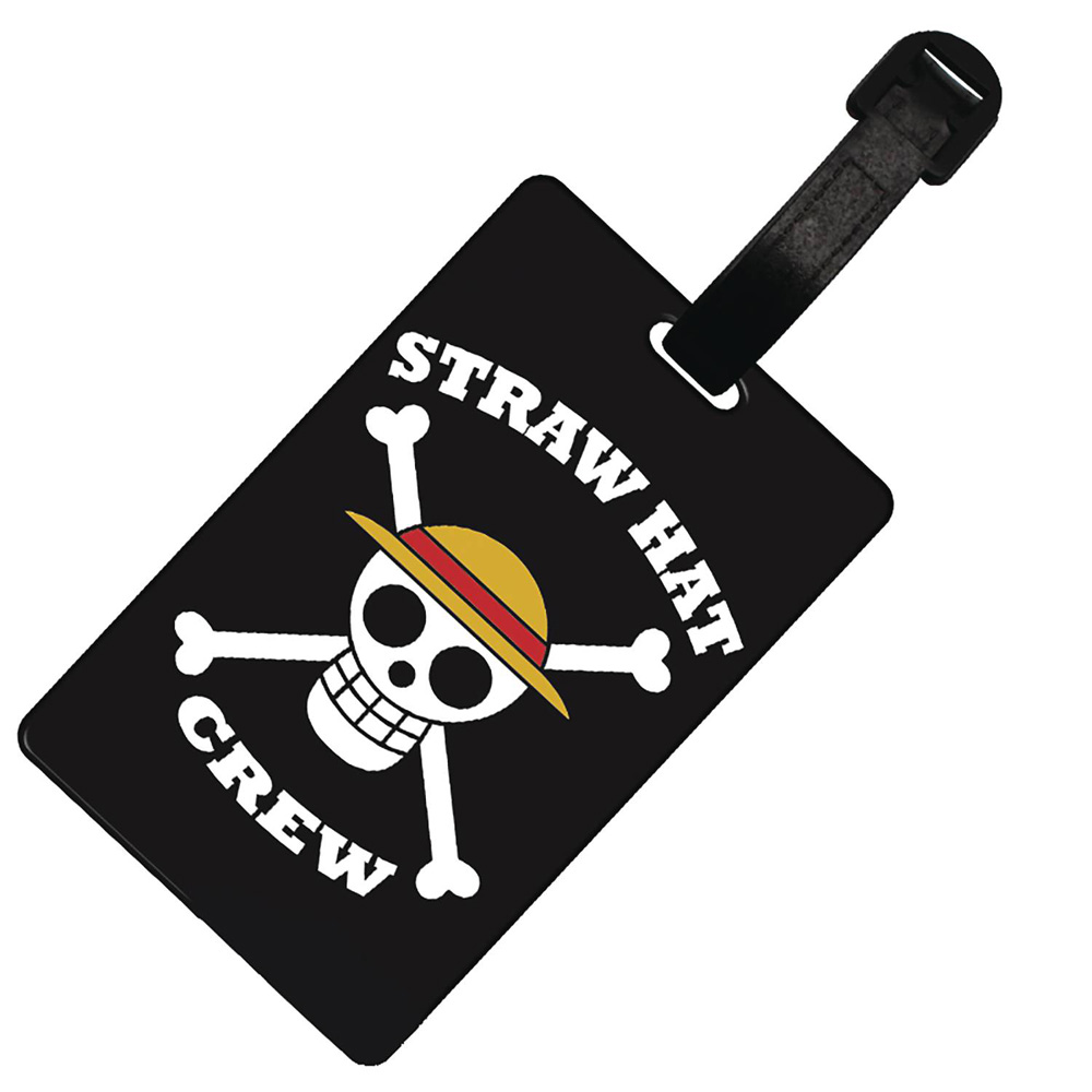 Image: One Piece Jolly Roger Luggage Tag: Straw Hat Pirates  - Abysse America Inc