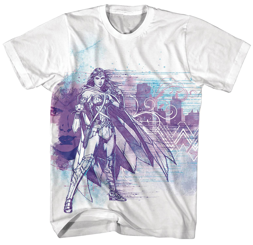 Image: Wonder Woman T-Shirt: Protector [White]  (M) - New Moda LLC