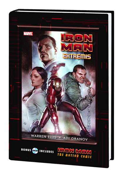 Image: Iron Man Extremis HC  (w/Motion Comic DVD)
