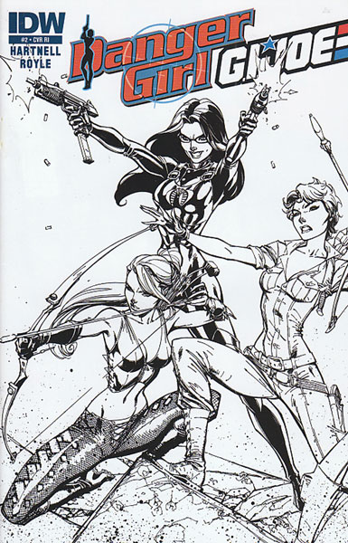 Image: Danger Girl / G.I. Joe #2 (10-copy incentive cover) - IDW Publishing