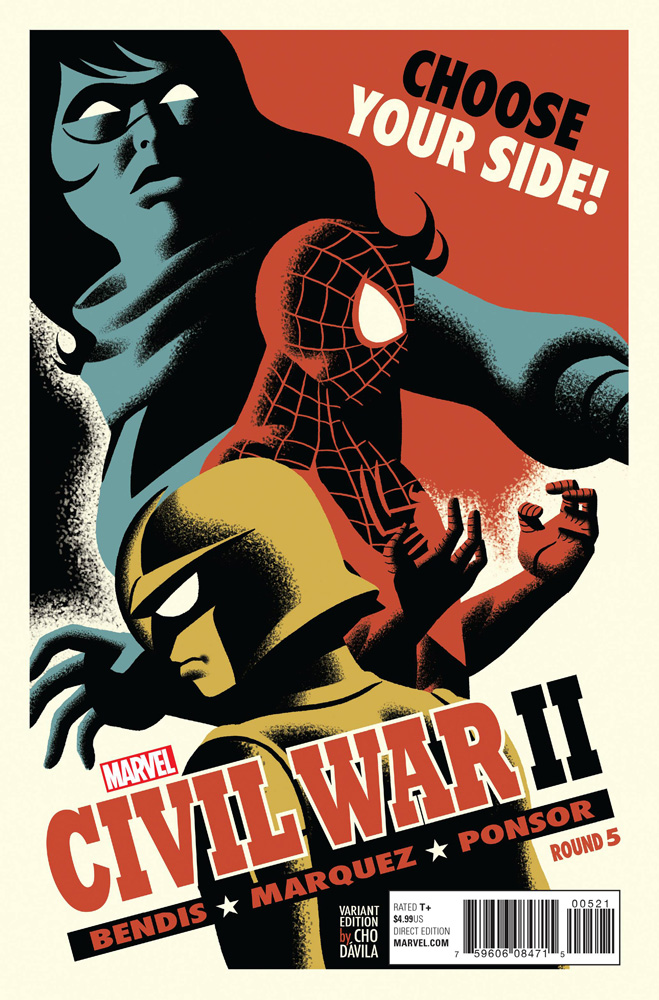 Image: Civil War II #5 (variant cover - Michael Cho)  [2016] - Marvel Comics