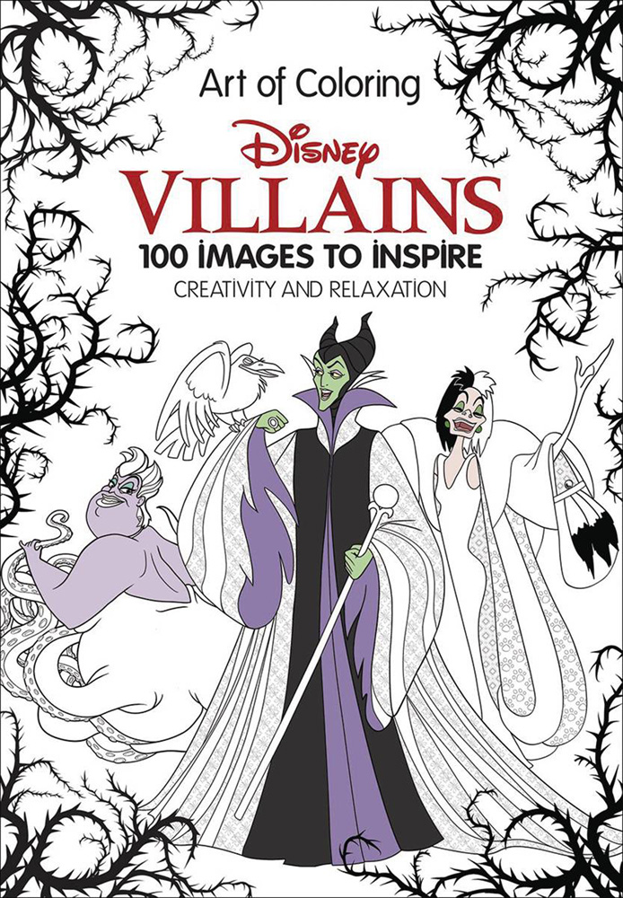 Image: Art of Coloring Disney Villains HC  - Disney Editions