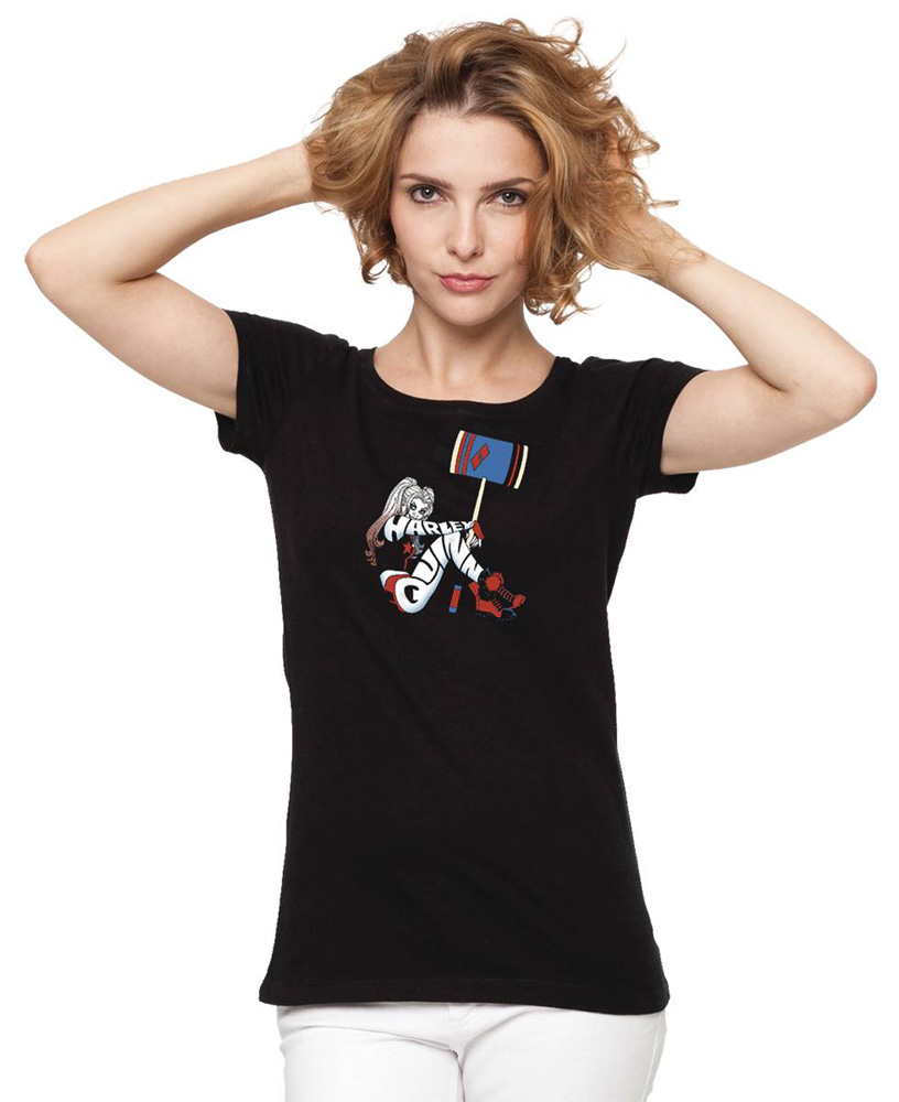Image: Harley Quinn Women's T-Shirt: Hit by Conner  (L) - Graphitti Designs